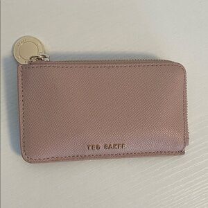 Ted Baker Blush Card Holder with Gold Accents